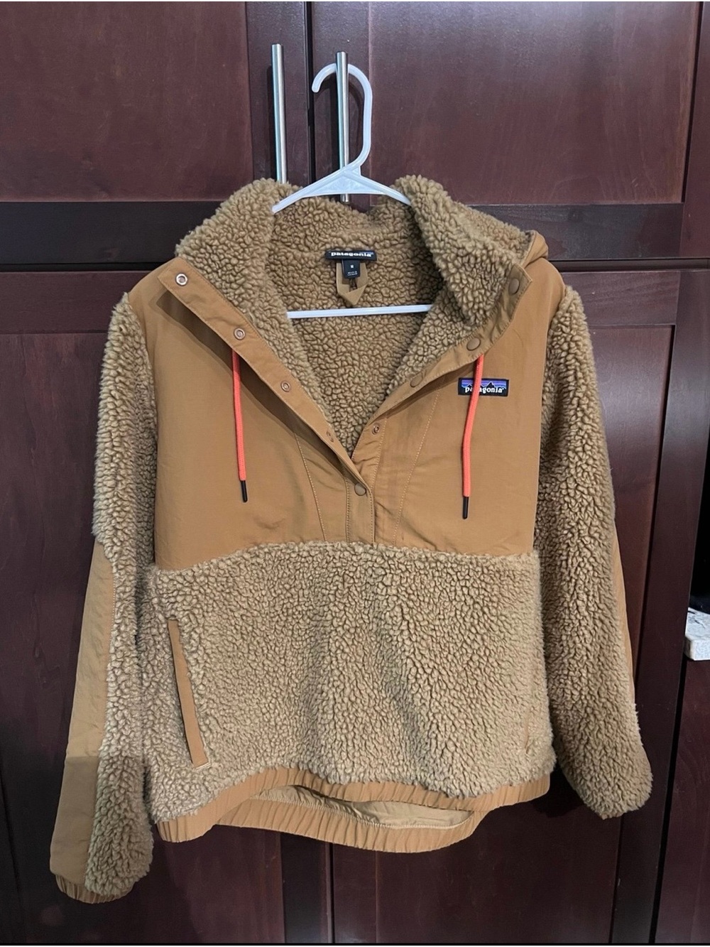 Patagonia Brown Sherpa Jacket with Tan Loop